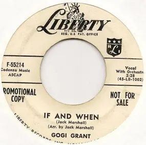 Gogi Grant - If And When / I'll Never Smile Again