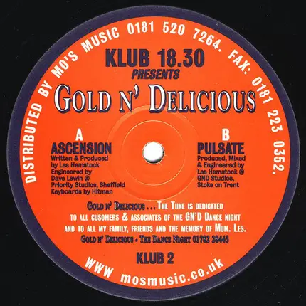 Gold 'n' Delicious - Ascension / Pulsate