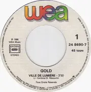 7inch Vinyl Single - Gold - Ville De Lumière