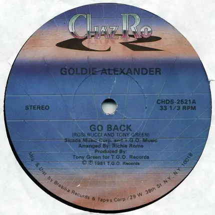 Goldie Alexander - Go Back / Show You My Love