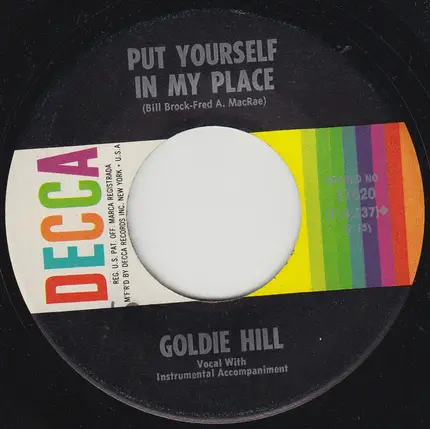 Goldie Hill - Don't Let Him / Put Yourself In My Place