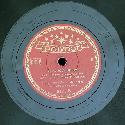 Goldy Und Peter De Vries - Von Den Blauen Bergen Kommen Wir / Cowboy-Jimmy