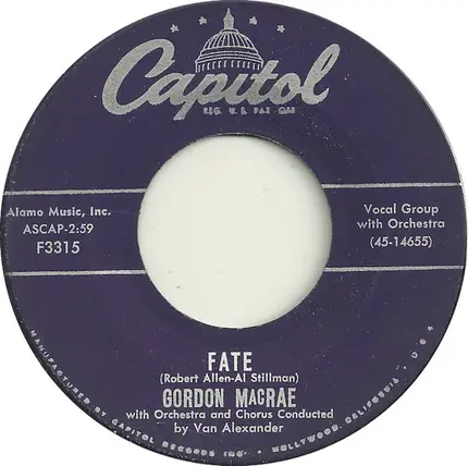 Gordon MacRae - Never Before And Never Again / Fate
