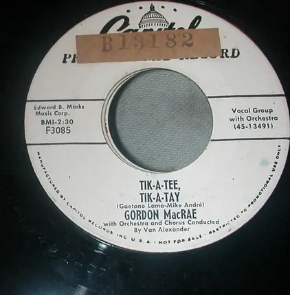 Gordon MacRae - You Forgot (To Tell Me That You Love Me)