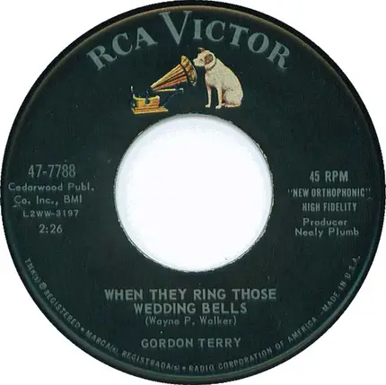 Gordon Terry - Gonna Go Down The River / When They Ring Those Wedding Bells