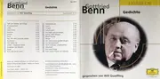 CD - Gottfried Benn , Will Quadflieg - Gedichte
