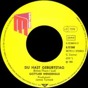 7'' - Gottlieb Wendehals - Polonäse Blankenese - Hier Fliegen Gleich Die Löcher Aus Dem Käse
