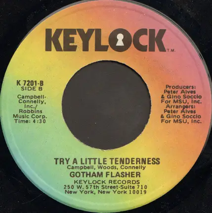 Gotham Flasher - I'm Never Going To Leave You (New York) / Try A Little Tenderness