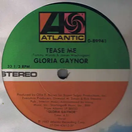 Gloria Gaynor - Tease Me