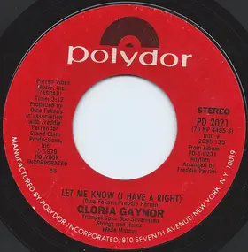 Gloria Gaynor - Let Me Know (I Have A Right)