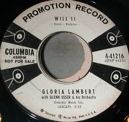 Gloria Lambert - You Only Love Me