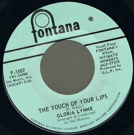 Gloria Lynne - Intimate Moments / The Touch Of Your Lips