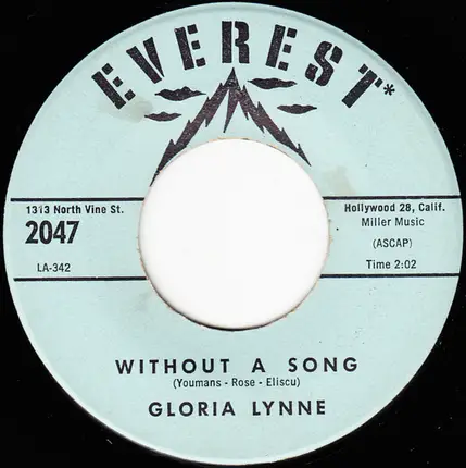 Gloria Lynne - Serenade In Blue / Without A Song