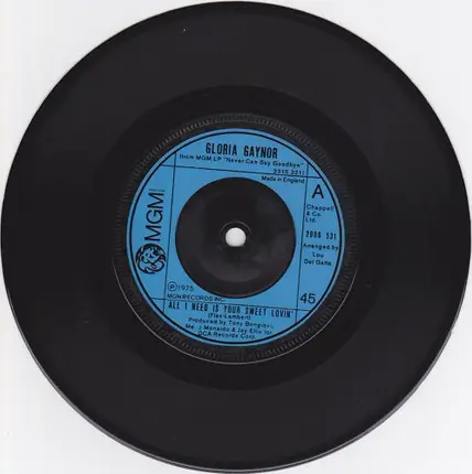 Gloria Gaynor - All I Need Is Your Sweet Lovin'