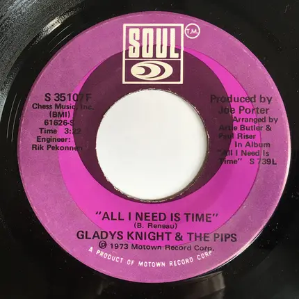 Gladys Knight And The Pips - All I Need Is Time