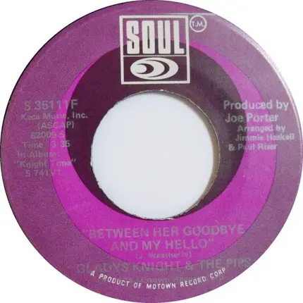 Gladys Knight And The Pips - Between Her Goodbye And My Hello