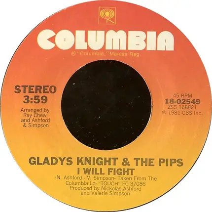 Gladys Knight & The Pips, Gladys Knight And The Pips - I Will Fight