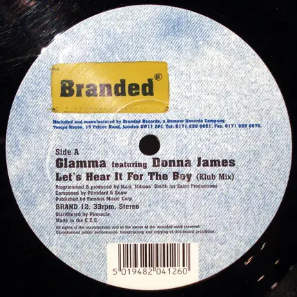 Glamma Featuring Donna James - Let's Hear It For The Boy / We Are Family