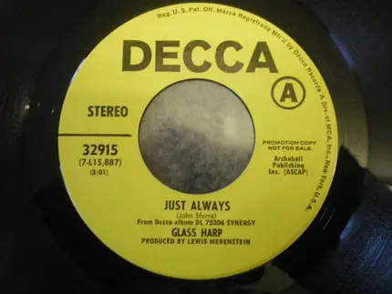 Glass Harp - Just Always