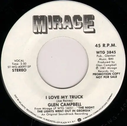 Glen Campbell - I Love My Truck