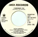 7inch Vinyl Single - Glen Campbell - I Remember You