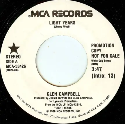 Glen Campbell - Light Years