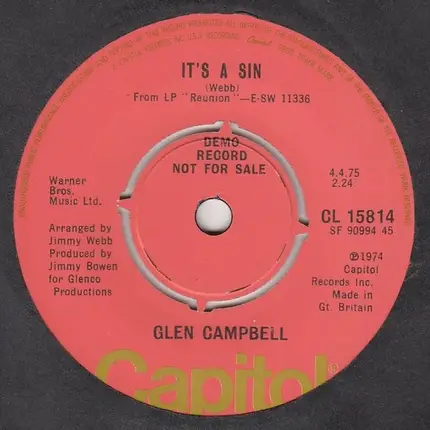 Glen Campbell - Roll Me Easy
