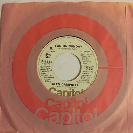 Glen Campbell - See You On Sunday / See You On Sunday