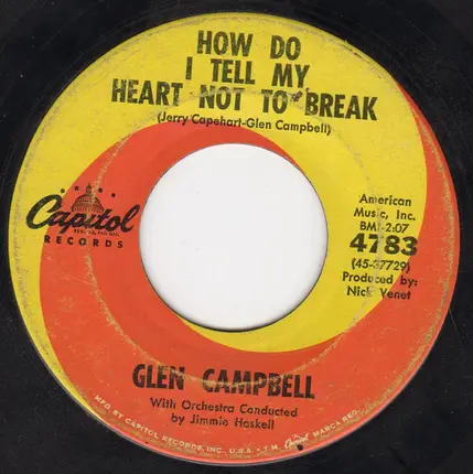 Glen Campbell - Too Late To Worry--Too Blue To Cry