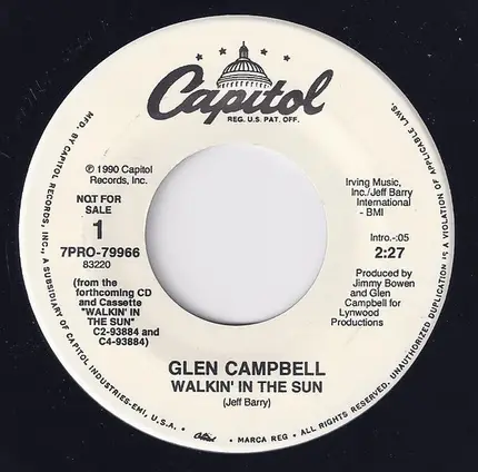 Glen Campbell - Walkin' in the Sun