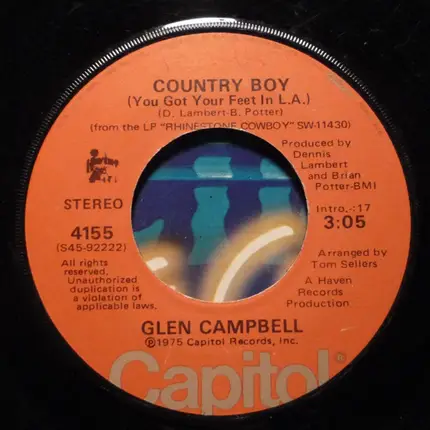 Glen Campbell - Country Boy