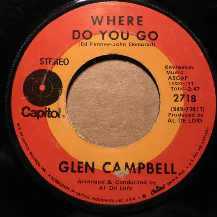 Glen Campbell - Honey Come Back