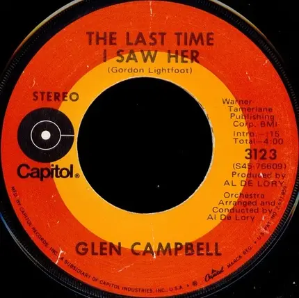 Glen Campbell - The Last Time I Saw Her