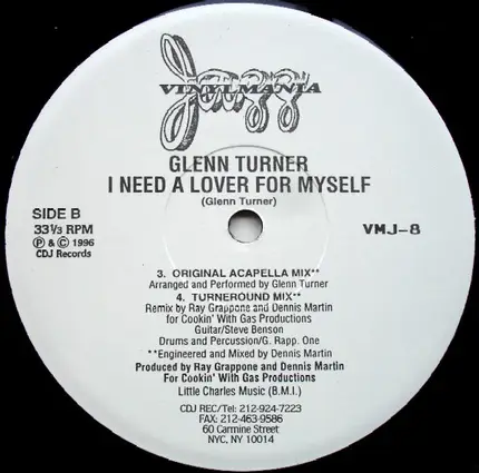 Glenn Turner - I Need A Lover For Myself