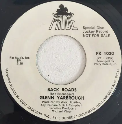 Glenn Yarbrough - Back Roads