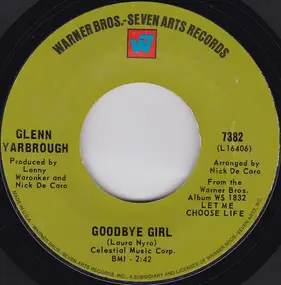 Glenn Yarbrough - Goodbye Girl / Sunshine Fields Of Love