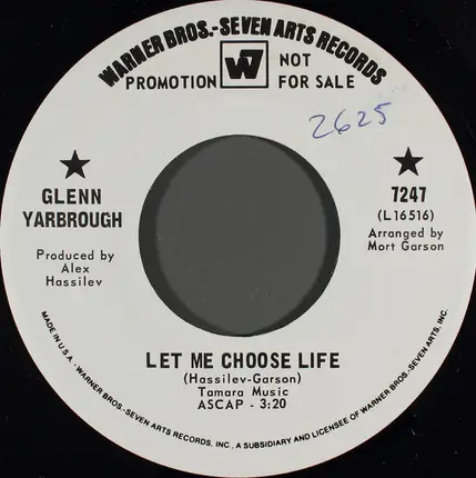 Glenn Yarbrough - Let Me Choose Life