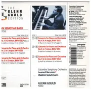 Double CD - Glenn Gould , Johann Sebastian Bach - Bach: Concertos For Piano And Orchestra Nos. 1 - 5 & 7 - incl. Booklet