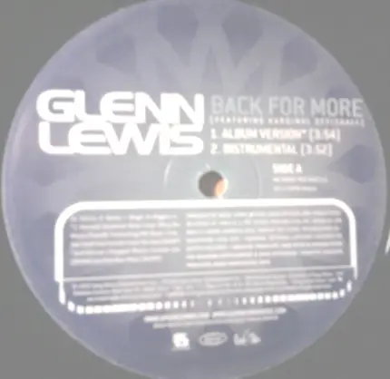 Glenn Lewis - Back For More