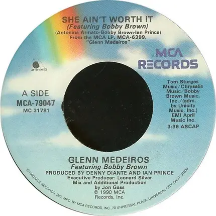 Glenn Medeiros Featuring Bobby Brown - She Ain't Worth It