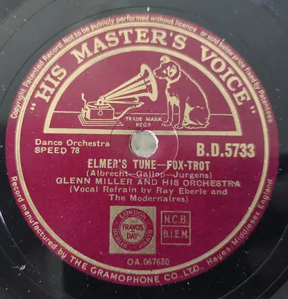 Glenn Miller And His Orchestra - Cradle Song / Elmer's Tune