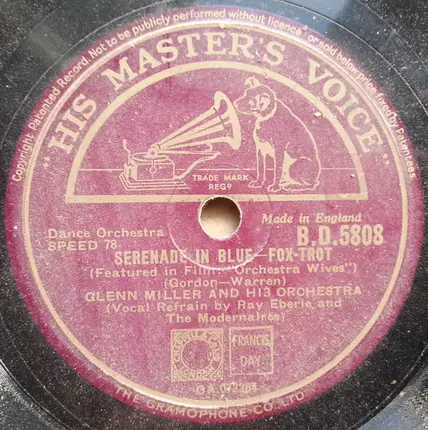 Glenn Miller And His Orchestra - Kalamazoo / Serenade In Blue