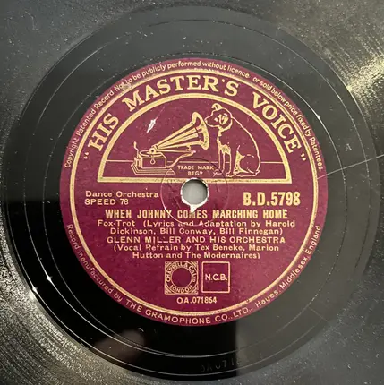 Glenn Miller And His Orchestra - Song Of The Volga Boatsmen/ When Johnny Comes