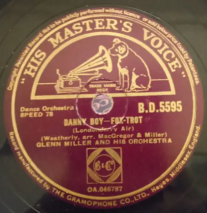 Glenn Miller And His Orchestra - Tuxedo Junction / Danny Boy (Londonderry Air)