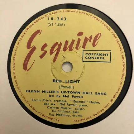 Glenn Miller's Uptown Hall Gang - Hallelujah / Red Light