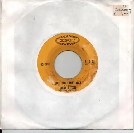 Glenn Sutton - Too Many Honky Tonks (Behind Her)