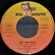 7inch Vinyl Single - Glenn - Say You Will