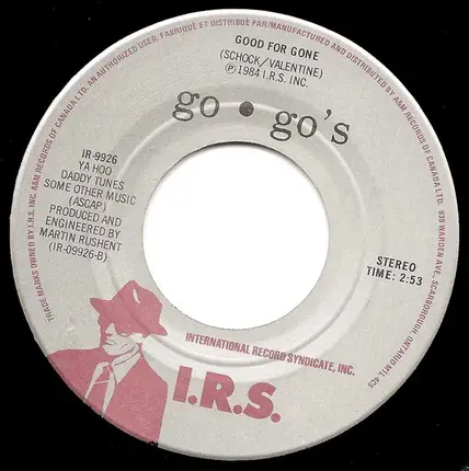 Go-Go's - Head Over Heels / Good For Gone