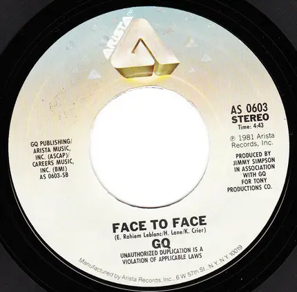 GQ - Shake / Face To Face