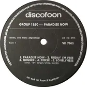 LP - Group 1850 - Paradise Now - Discofoon NL